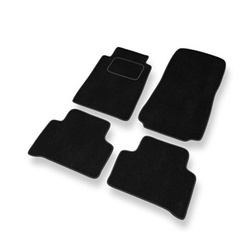 Fußmatten Auto für Mercedes-Benz C Klasse W202 Kombi, Limousine (1993-2000) - Premium Velours schwarze Automatten Autoteppiche