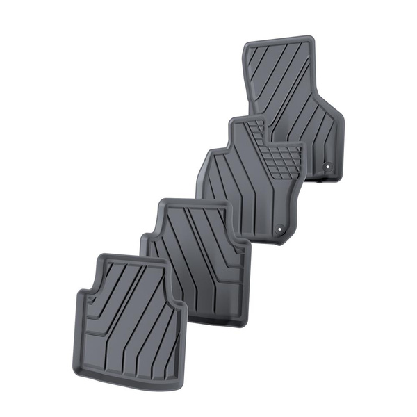 TPE Fußmatten Auto für Volkswagen Passat B9 Variant (2023-....) - schwarz Automatten Autoteppiche