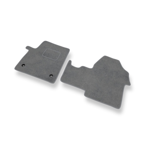 Fußmatten Auto für Citroen SpaceTourer Van (2016-....) - Premium Velours graue Automatten Autoteppiche