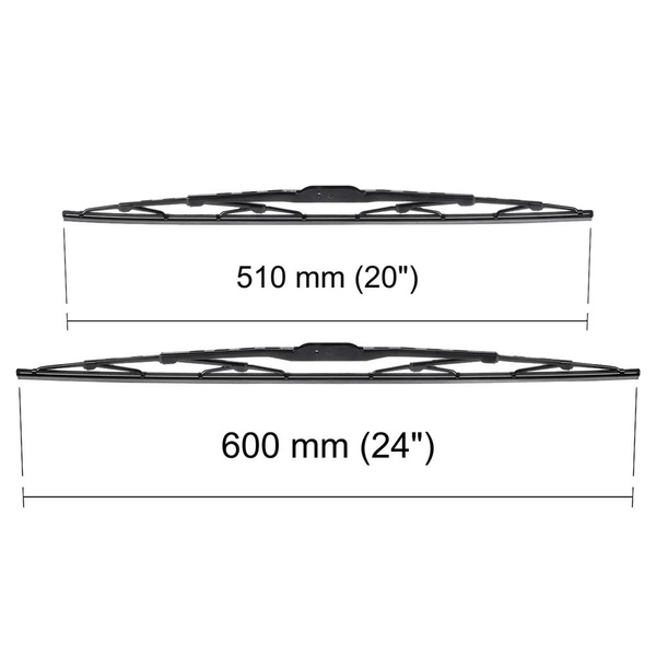 Vordere Scheibenwischer für Renault Laguna II Grandtour, Hatchback (03.2001-09.2007) - Wischerblätter Standard