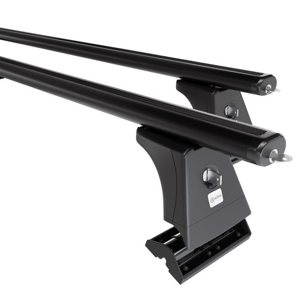 Aluminium-Dachträger für BMW 5er F10 (2010-2017) - schwarz Dachträger Dachgepäckträger - Montagepunkte