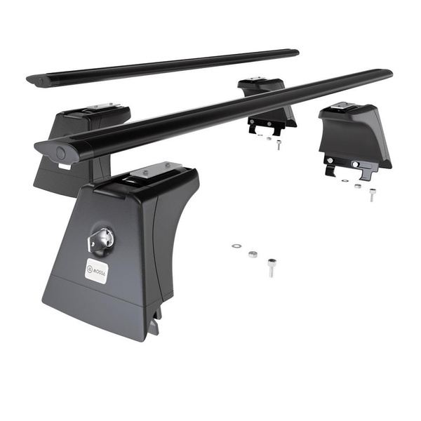 Aluminium-Dachträger für Opel Astra J mk IV (2011-2020) - schwarz Dachträger Dachgepäckträger - Montagepunkte