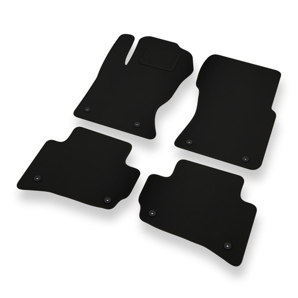 Fußmatten Auto für Jaguar F-Pace SUV (2016-....) - schwarze Automatten Autoteppiche