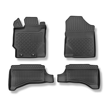 TPE Fußmatten Auto für Toyota Yaris III Hatchback (09.2011-08.2020) - schwarz Au