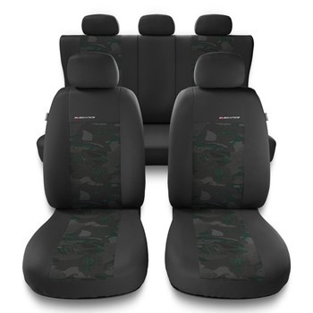 Universal Sitzbezüge Auto für Mazda 2 I, II, III, IV (2003-....) - Autositzbezüge Schonbezüge für Autositze - UNE-GR