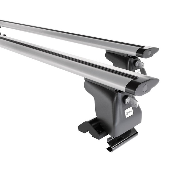 Aluminium-Dachträger für Daewoo Musso (2000-2005) - silbern Dachträger Dachgepäckträger - ohne Montagelemente