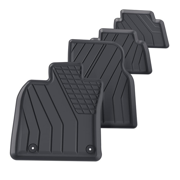 TPE Fußmatten Auto für Toyota Camry IX Limousine (2018-....) - schwarz Automatten Autoteppiche