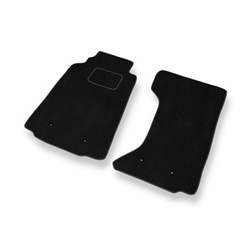 Fußmatten Auto für Mazda MX-5 III Roadster (2005-2015) - Premium Velours schwarze Automatten Autoteppiche