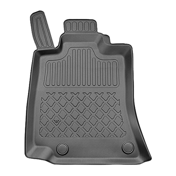 TPE Fußmatten Auto für Mercedes-Benz E Klasse W214 Limousine, Kombi (08.2023-....) - schwarz Automatten Autoteppiche - auch mit Hybridantrieb