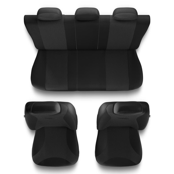 Universal Sitzbezüge Auto für Nissan Navara II, III, IV (1998-2023) - Autositzbezüge Schonbezüge für Autositze - TR-G1