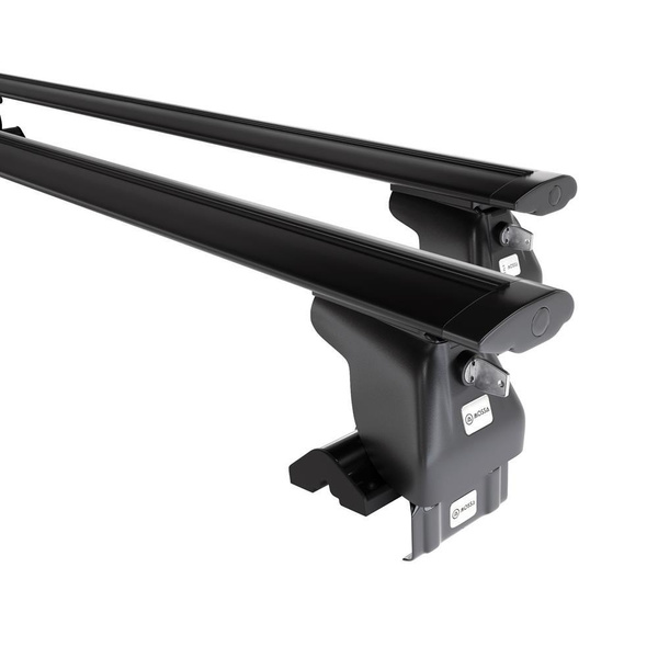 Aluminium-Dachträger für Toyota Yaris mk II (2006-2011) - schwarz Dachträger Dachgepäckträger - ohne Montagelemente