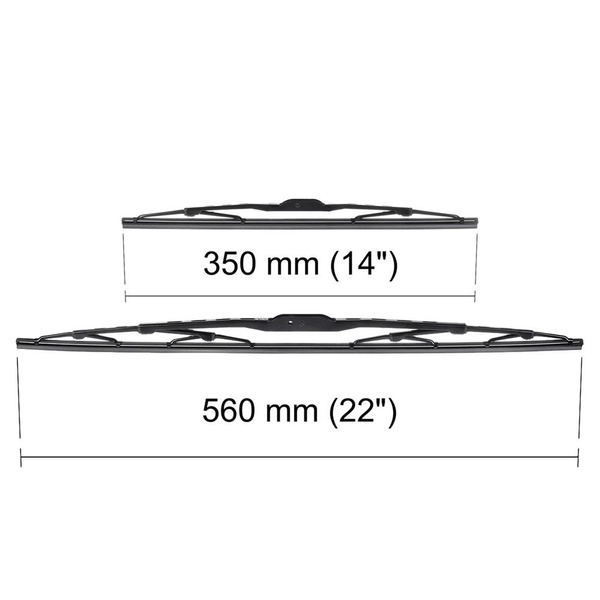 Vordere Scheibenwischer für Chevrolet Matiz M200 Hatchback (02.2005-12.2010) - Wischerblätter Standard