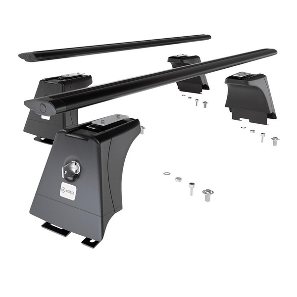 Aluminium-Dachträger für Toyota Avensis mk III (2009-2019) - schwarz Dachträger Dachgepäckträger - Montagepunkte