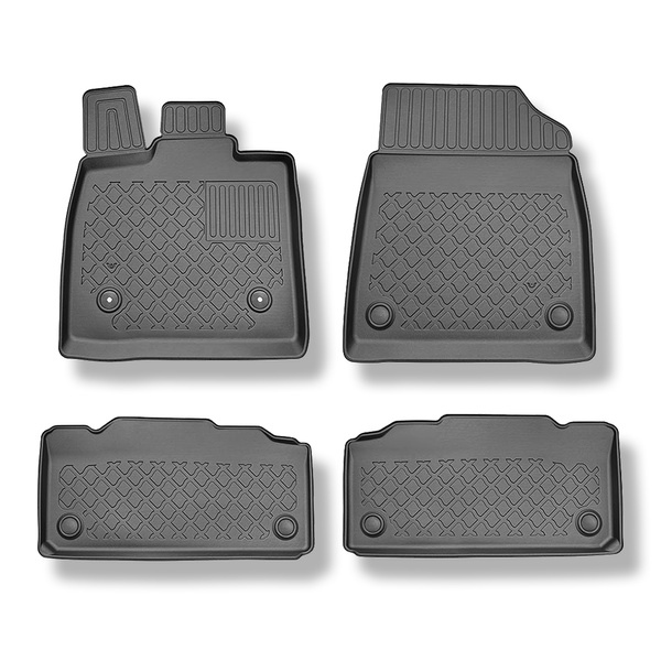 TPE Fußmatten Auto für BYD Seal U SUV (02.2024-....) - schwarz Automatten Autoteppiche