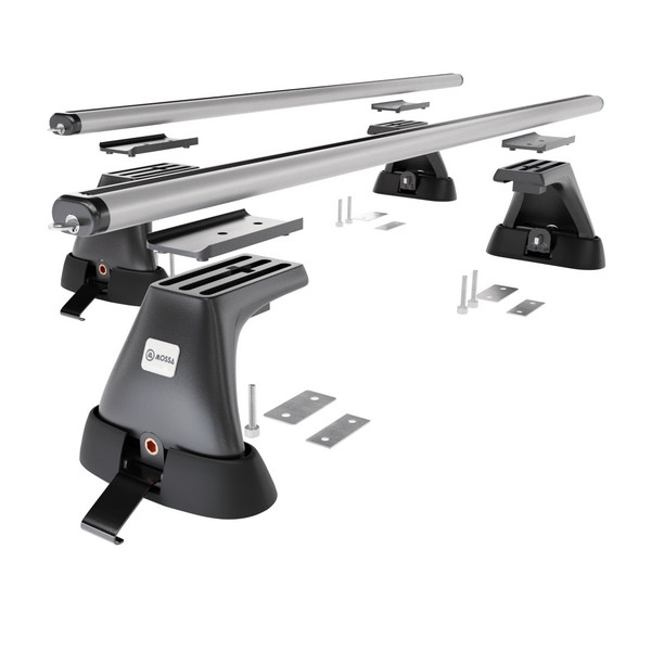 Aluminium-Dachträger für Peugeot Partner mk I (2003-2010) - silbern Dachträger Dachgepäckträger - Montagepunkte