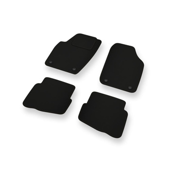 Fußmatten Auto für Volkswagen Polo IV 9N Hatchback, Limousine (2001-2009) - schw