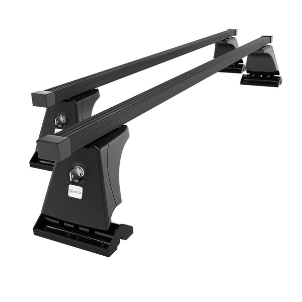 Stahl-Dachträger für Peugeot 407 (2004-2010) - schwarz Dachträger Dachgepäckträger - Montagepunkte