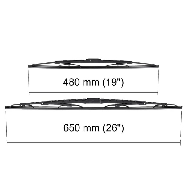 Vordere Scheibenwischer für Hyundai Sonata VI Limousine (09.2009-01.2014) - Wischerblätter Standard