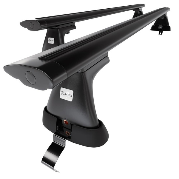 Aluminium-Dachträger für Skoda Superb mk II (2008-2015) - schwarz Dachträger Dachgepäckträger - ohne Montagelemente