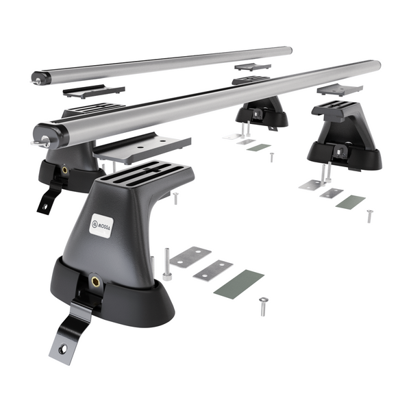 Aluminium-Dachträger für Dacia Sandero mk I (2007-2012) - silbern Dachträger Dachgepäckträger - ohne Montagelemente