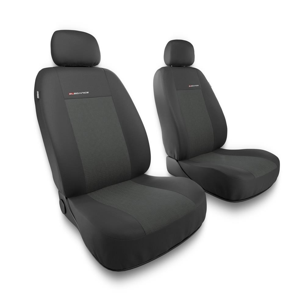 Universal Sitzbezüge Auto für Ford S-MAX I, II (2006-2019) - Vordersitze  Autositzbezüge Schonbezüge - 2UNE-1 Muster 1 (grau)