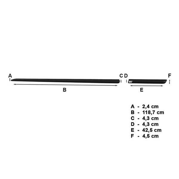 Schwarze Auto Seitenschutzleisten Peugeot 208 Hatchback (3 Türen) - (2012-2019)