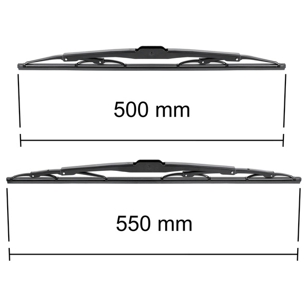 Vordere Scheibenwischer für Ford Tourneo Connect Van (05.2002-02.2013) - Wischerblätter Standard