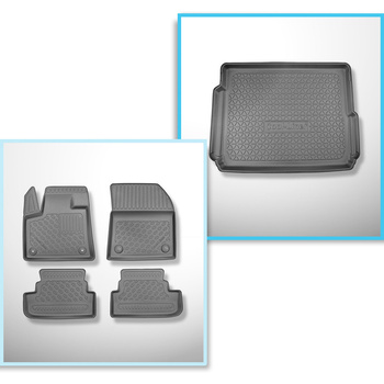 Set Kofferraumschale und angepasste Autoteppiche TPE für: Opel Grandland X Plug-