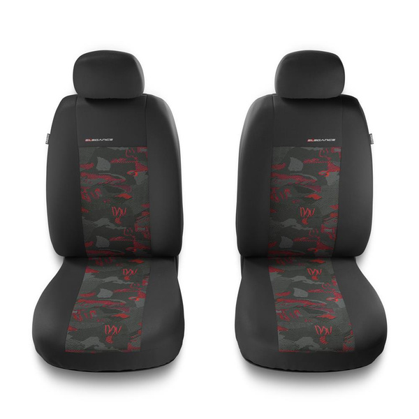 Universal Sitzbezüge Auto für Fiat 500L (2012-2022) - Autositzbezüge Schonbezüge für Autositze - 2UNE-RD