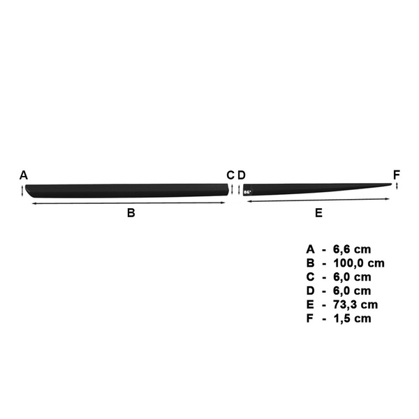 Schwarze Auto Seitenschutzleisten Mercedes-Benz A Klasse Hatchback (2013-2018)