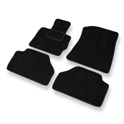 Fußmatten Auto für BMW X4 F26 SAC (2013-2018) - Premium Velours schwarze Automatten Autoteppiche