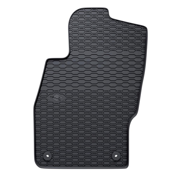 Gummifußmatten Auto für Opel Adam Hatchback (2012-2019) - Gummimatten Gummi Fußmatten - schwarz - 4 Stk.