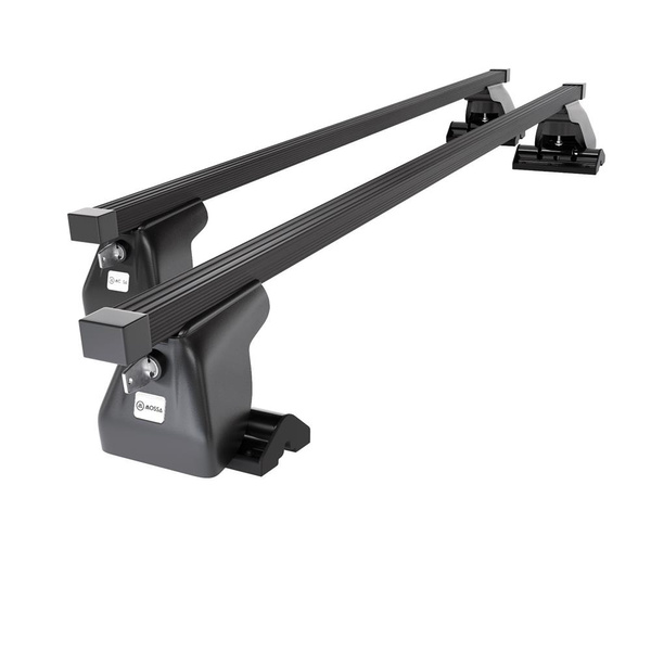 Stahl-Dachträger für Kia Sedona mk II (2002-2005) - schwarz Dachträger Dachgepäckträger - T-profil