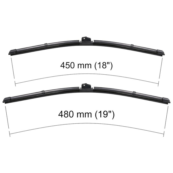 Vordere Scheibenwischer für Mini Clubman R55 Kombi (04.2012-08.2014) - Wischerblätter Flach