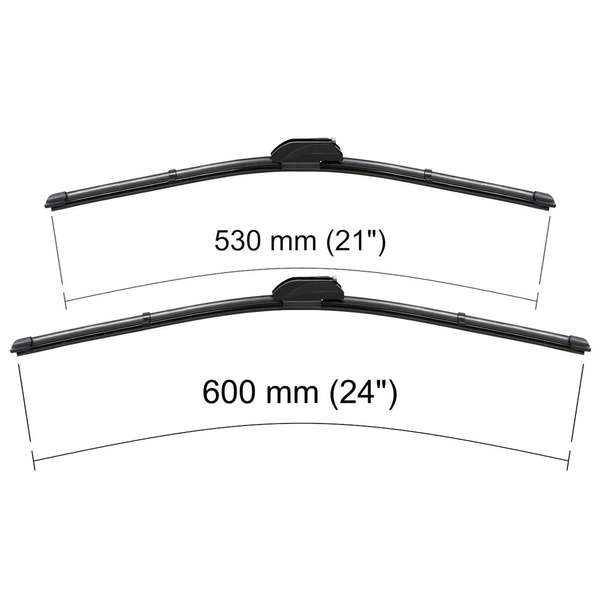 Vordere Scheibenwischer für Volvo XC90 I SUV (10.2002-07.2004) - Wischerblätter Flach