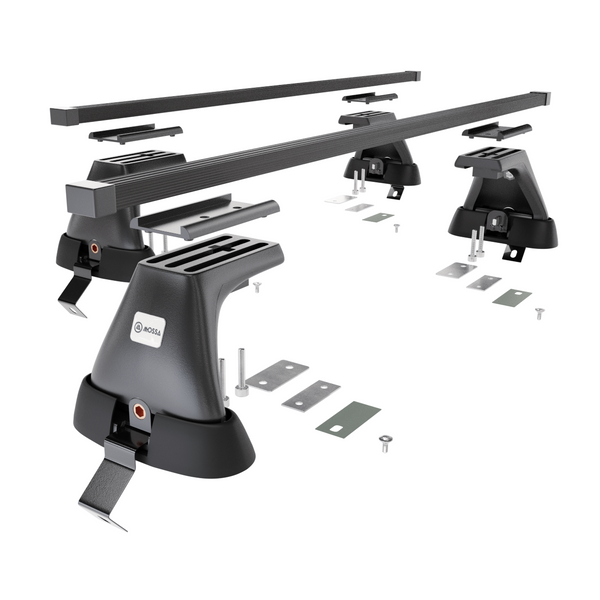 Stahl-Dachträger für Skoda Fabia mk III (2015-2021) - schwarz Dachträger Dachgepäckträger - ohne Montagelemente