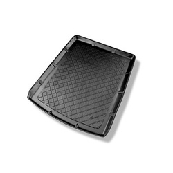 Kofferraumwanne für Audi A6 C7 Avant (09.2011-08.2018) - Kofferraummatte rutschfest Schutzmatte - Modelle mit Schienensystem im Kofferraum; auch für die Quattro-Version