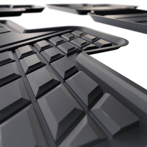 TPE Fußmatten Auto für Toyota RAV4 V SUV (2019-....) - schwarz Automatten Autoteppiche