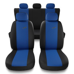 Universal Sitzbezüge Auto für Audi A4 B5, B6, B7, B8, B9 (1995-2024) - Autositzbezüge Schonbezüge für Autositze - X.R-BL