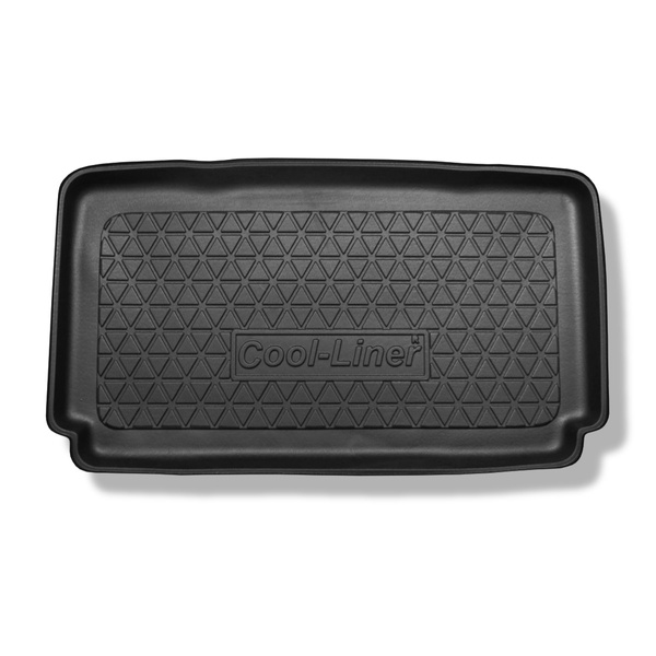 Kofferraumwanne für Toyota Yaris II Hatchback (10.2005-2011) - Kofferraummatte rutschfest Schutzmatte - vertiefte Ladeflaeche; Kofferraumflaeche rechteckig