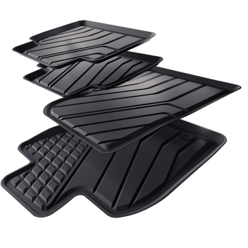 TPE Fußmatten Auto für Toyota Camry IX Limousine (2018-....) - schwarz Automatte