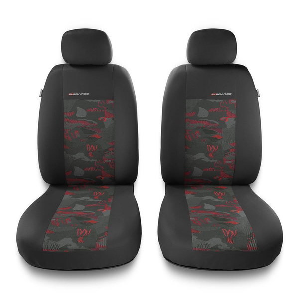 Universal Sitzbezüge Auto für Peugeot 407 (2004-2011) - Autositzbezüge Schonbezüge für Autositze - 2UNE-RD