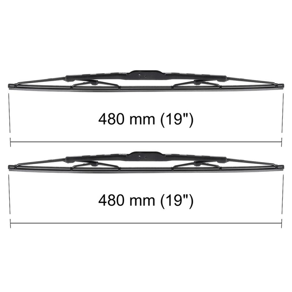 Vordere Scheibenwischer für Mitsubishi Pajero Pinin SUV (10.1999-02.2006) - Wischerblätter Standard