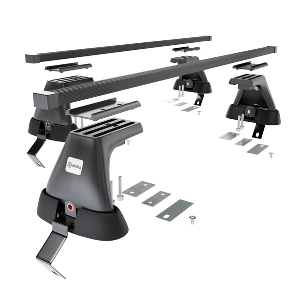 Stahl-Dachträger für Citroen C4 (2010-2017) - schwarz Dachträger Dachgepäckträger - ohne Montagelemente