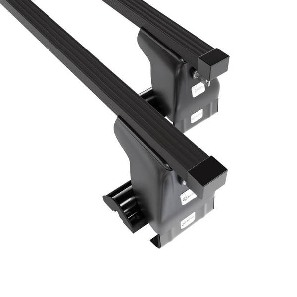 Stahl-Dachträger für Kia Opirus (2003-2009) - schwarz Dachträger Dachgepäckträger - ohne Montagelemente