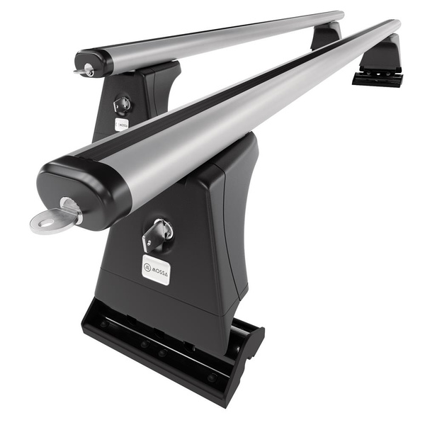 Aluminium-Dachträger für Peugeot 407 (2004-2010) - silbern Dachträger Dachgepäckträger - Montagepunkte