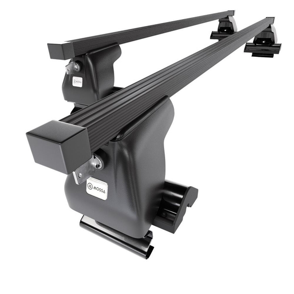 Stahl-Dachträger für Ssangyong Musso (1993-2005) - schwarz Dachträger Dachgepäckträger - ohne Montagelemente