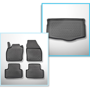 Set Kofferraumschale und angepasste Autoteppiche TPE für: Volkswagen T-Cross Cro