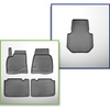Set Kofferraumschale und angepasste Autoteppiche TPE für: Tesla Model S Liftback (07.2012-03.2015)