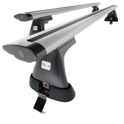 Aluminium-Dachträger für Skoda Fabia mk III (2015-2021) - silbern Dachträger Dachgepäckträger - ohne Montagelemente